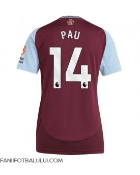 Aston Villa Pau Torres #14 Tricou Fotbal Replică 2024-25 Femei Acasa